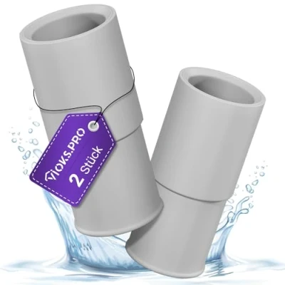 Abbildung von Viоks.pro Set 2x Waschmaschine Ablauf Adapter 21 auf 19 mm Ø Abfluss für Abwasserschlauch Ablaufschlauch Verlängerung/Ablaufschlauch Geschirrspüler