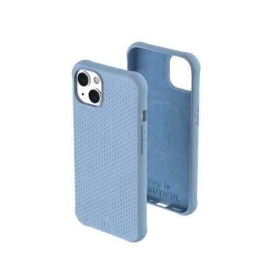 Abbildung von Urban Armor Gear by UAG [U] Dot Case kompatibel mit Apple iPhone 13 MagSafe [Soft Touch Silikon, Texturiertes Design, Wireless Charging kompatibel, 4,8m Fallschutz] Cerulean, 11317V385858