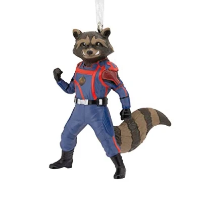 Abbildung von Hallmark Marvel Studios Guardians of The Galaxy Vol. 3 Raketen Weihnachtsdekoration