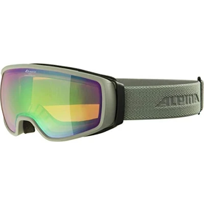 Abbildung von ALPINA DOUBLE JACK Q LITE Verspiegelte, Kontrastverstärkende OTG Skibrille Mit 100% UV Schutz Für Erwachsene, moongrey, One Size