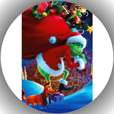 Abbildung von Fondant Tortenaufleger Tortenbild Geburtstag Weihnachten/ Xmas/ Christmas K13.