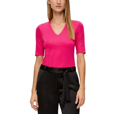 Abbildung von s.Oliver Black Label Tshirt basic, Damen, Größe: 46, Pink