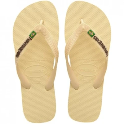 Abbildung von Havaianas Brasil LOGO Buttercream Unisex Zehentrenner, Größe: 45 46, Schuhe
