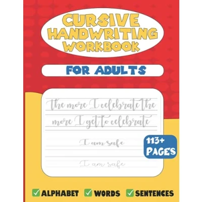 Abbildung von Cursive handwriting workbook for teens: Learn the Art of Penmanship in this Writing Practice book with Motivational Quotes and Activities Young Adults Teenagers