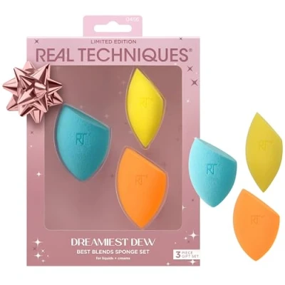 Abbildung von Real Techniques Dreamiest Dew Best Blends Schwamm Set, 3 teiliges Geschenkset in limitierter Auflage