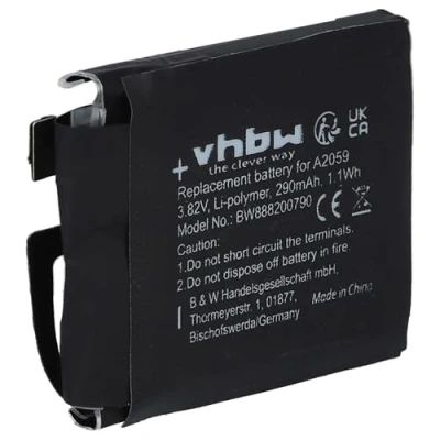 Abbildung von vhbw Akku kompatibel mit Apple Watch A1976, Series 4 44mm Smartwatch Uhr Fitnessarmband (290mAh, 3.82V, Li Polymer)