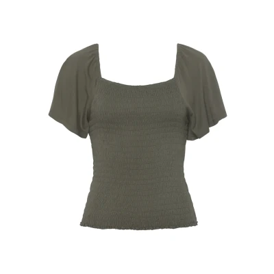 Abbildung von Buffalo Tshirt basic, Damen, Größe: 36/38, Khaki