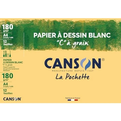 Abbildung von CANSON 200027107 Zeichenpapier, DIN A4, 180 g/qm