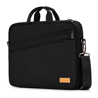 Abbildung von bagasin Laptoptasche Laptop Aktentasche Passt bis zu 15 15,6 16 Zoll Erweiterbare Wasserdichte Schultertasche Umhängetasche Tragetasche Notebooktasche PC Computer Tasche