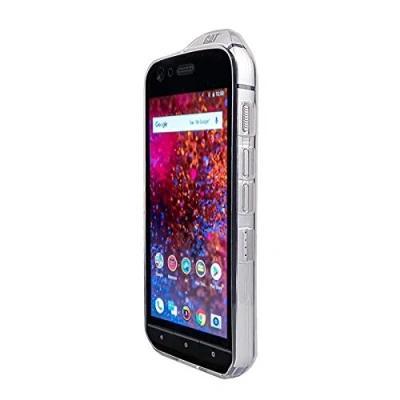 Abbildung von caseroxx TPU Hülle für CAT S61, Handyhülle mit oder ohne Displayschutzfolie (TPU Hülle, weiß transparent)