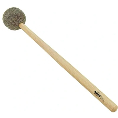 Abbildung von NINO Percussion Hand Mallet 10&quot; (25,40 cm) Natur Fell Medium Hart (NINO970)