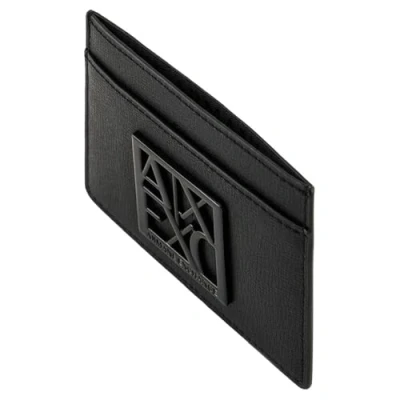 Abbildung von Armani Exchange Porta Carte Credito Geldbörse, Damen, Größe: One Size, Nero/black
