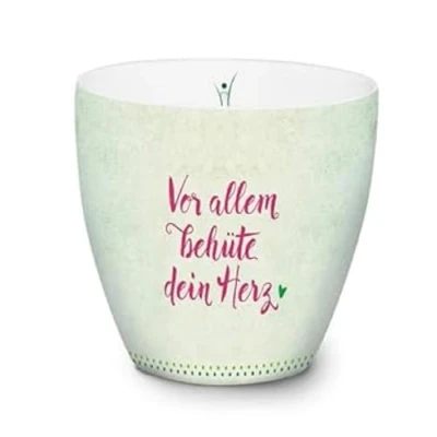 Abbildung von Body, Spirit, Soul Tasse: Vor allem behüte dein Herz