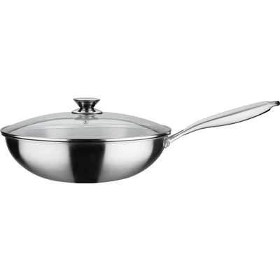 Abbildung von GSW Wok &quot;Asia&quot;, Edelstahl 18/8, Ø 32 cm, Induktion
