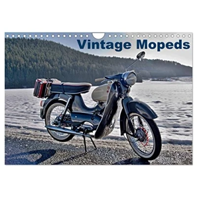 Abbildung von Vintage Mopeds (Wandkalender 2025 DIN A4 quer), CALVENDO Monatskalender