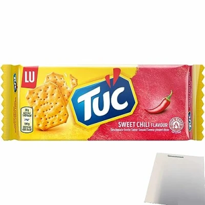 Abbildung von TUC Cracker Sweet Chili Würzung Salzgebäck (100g Packung) + usy Block