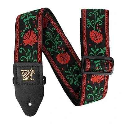 Abbildung von Ernie Ball Classic Jacquard Guitar/Bass Strap Western Rose