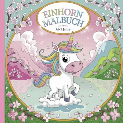 Abbildung von Einhorn Malbuch für Kinder ab 3 Jahren mit 50 zauberhaften Motiven