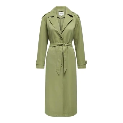 Abbildung von ONLY Onlline X LONG Trenchcoat, Damen, Größe: Large, Aloe