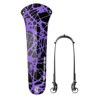 Abbildung von Ass Savers Win Wing 2 Gravel Squid, Hinterradschutzblech für Gravelbikes mit schwarzem Querlenker, Reifenbreiten bis 60 mm, Ultraleicht, zum Anklippen, einfache Installation und Entfernung, sichere