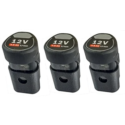 Abbildung von ULROAD 3 Stück Akku Halterung 10,8V Batterie 12V Wand Halter Werkstatt Wandhalterung für Bosch GBA GSR Dremel