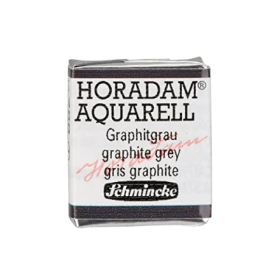 Abbildung von Schmincke HORADAM® AQUARELL feinste Künstler Aquarellfarben, 788 Graphitgrau, 14 044, 1/2 Näpfchen