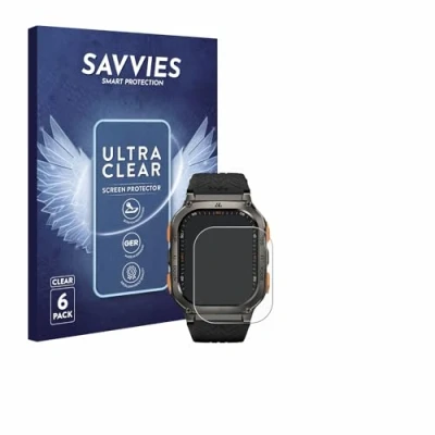 Abbildung von Savvies 6 Stück Schutzfolie für Kospet Tank M3 Ultra Displayschutz Folie Transparent