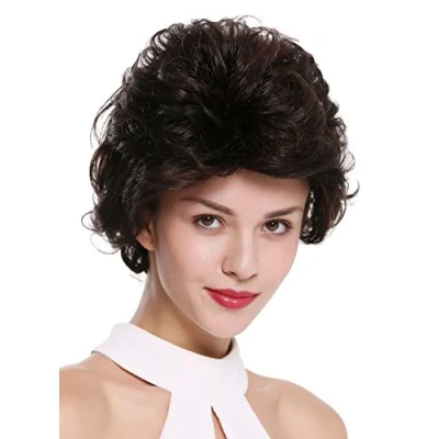 Abbildung von WIG ME UP M 270 2BH30 Damenperücke Perücke kurz wild toupiert voluminös 80er Jahre Kastanie Braun Mix