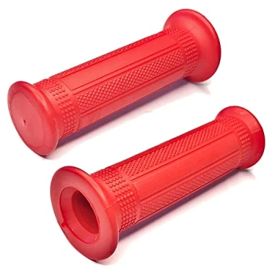 Abbildung von cyclingcolors Motorrad lenkergriffe Griffe 22mm (7/8&quot;) 24mm (1&quot;) universal Roller Moped Anti rutsch motorradgriffe Gummi (rot)