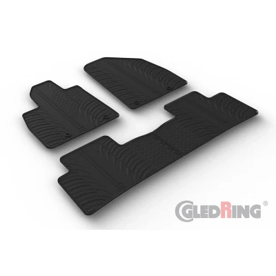 Abbildung von Gledring 0763 Fußmattensatz Gummi vorne und hinten 4 schwarz