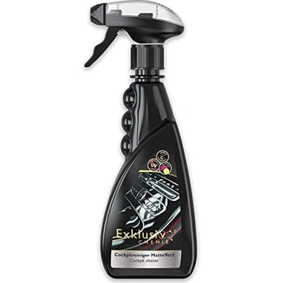 Abbildung von Exklusiv Chemie® Cockpitpflege Auto Cockpitreiniger Matteffect Reinigt und Pflegt Armaturenbrett Kunststoffoberflächen Autopflege Innenraum Cokpitpflegespray Aufbereitung 500 ml