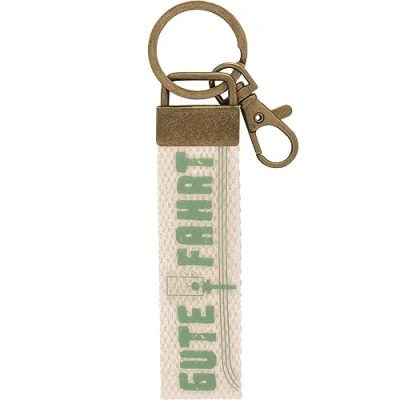 Abbildung von GRUSS &amp; CO Schlüsselanhänger Canvas Motiv Gute Fahrt Anhänger aus hellem mit Fahrt, Karabiner 48398