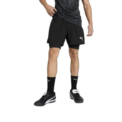 Abbildung von Puma Teamgoal Short kurze Sporthose, Herren, Größe: 3XL, Black/white