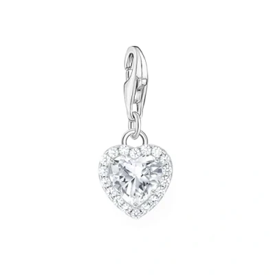 Abbildung von THOMAS SABO Charm Herz weiß, 2202 051 14, mit Zirkonia (synth)