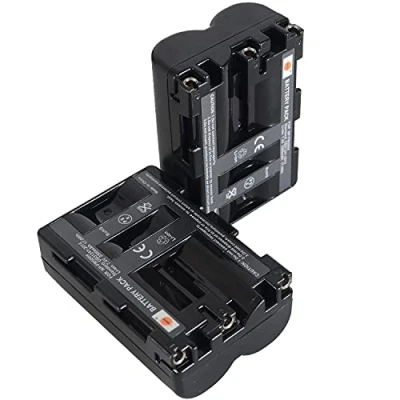 Abbildung von DSTE NP FM500H (2300 mAh/7,4 V) Li Ion Akku, kompatibel mit Sony A300, A350, A700, Alpha a58, a99, 2 Stück