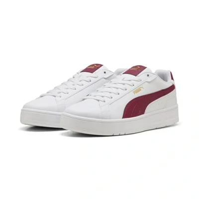 Abbildung von Puma Court Classico Sneakers Unisex Schuhe White/Regal Red/Gold Größe: 39