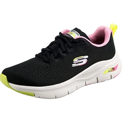 Abbildung von Skechers Damen Arch FIT Infinity COOL Sneaker, Black Mesh Multi Trim, 39.5 EU