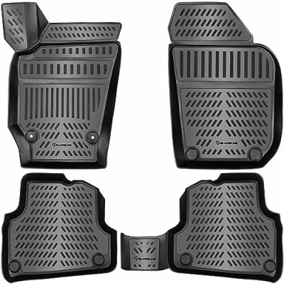 Abbildung von Elmasline Design 3D Gummimatten Set für VW Polo V (6R 6C) 2009 2017 Extra hoher 5cm Rand