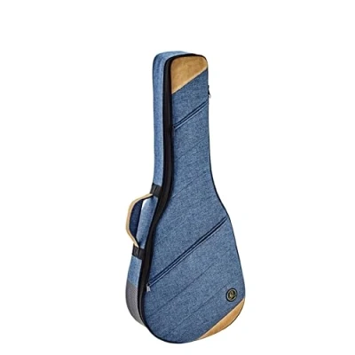 Abbildung von Ortega Guitars gepolstertes Soft Case für 3/4 Akustikgitarren Leinen, Baumwolle, Veloursleder blau, ocean blue (OSOCACL34 OC)
