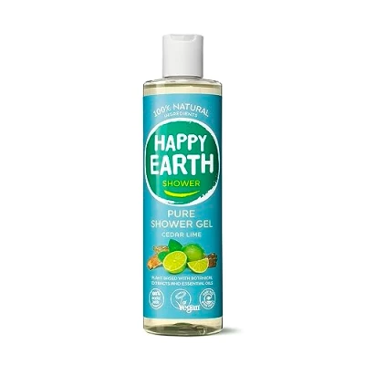 Abbildung von Happy Earth 100% Natural Shower Gel Cedar Lime 300ml