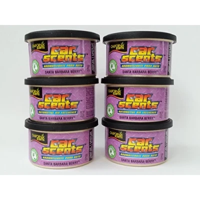 Abbildung von Car Scents California Santa Barbara Berry Lufterfrischer 6er Sparpack Set