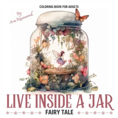Abbildung von Life Inside A Jar Coloring Book For Adults: Fairy Tale. Escape Reality and Unleash Your Creativity with 40+ Enchanting Illustrations.