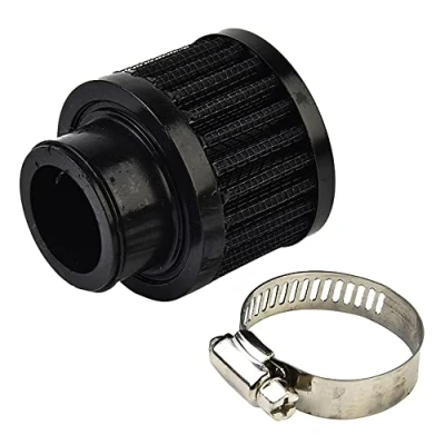 Abbildung von 25 mm Mini Lufteinlassfilter Luftfilter Entlüftung Kurbelgehäuse Auto Zubehör Schwarz