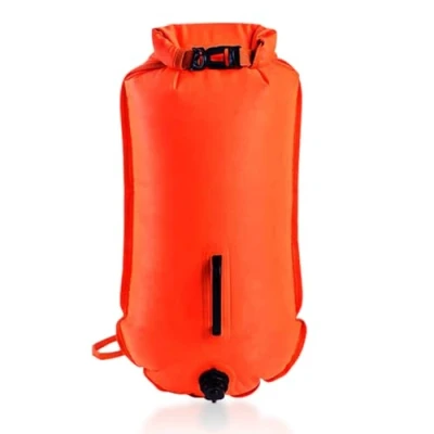 Abbildung von SUNXBUK Schwimmboje,Wasserdichter Trockensack und Swimming Buoy,Trockensack Boje Schwimmen Aufblasbare mit verstellbarem Hüftgurt