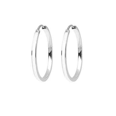 Abbildung von Elli Hoops Classy Ohrringe, Damen, Größe: One Size, Weiß