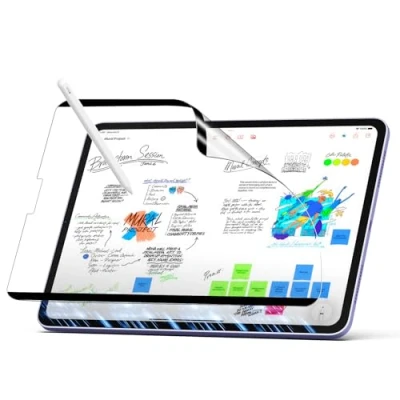 Abbildung von MoKo Magnetisch Papier Displayschutzfolie für iPad Air 5/4th Generation(2022/2020), Abnehmbar &amp; Wiederverwendbar Pro 11 Zoll(2022/2021/2020/2018) Schutzfolie, Matt Blendfrei Folie, Leicht Montage