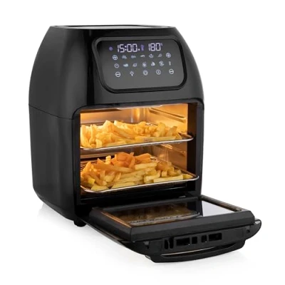 Abbildung von Tristar Heißluftfritteuse, 1800 W, Mini BACKOFEN 11Ltr Fritteuse klein Pommes frittieren ohne Öl Fritöse