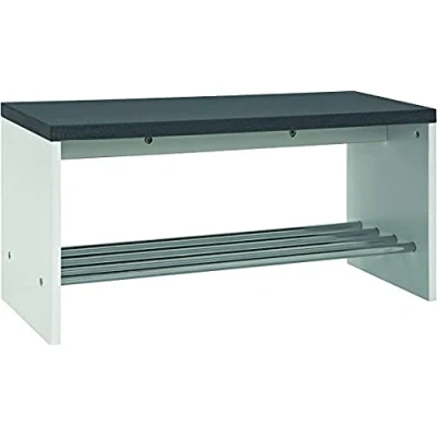 Abbildung von Haku Möbel 95530 Bank, MDF. Stahl, granitoptik chrom, 81 x 30 40
