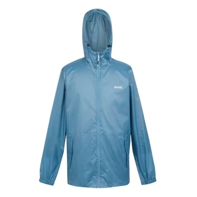 Abbildung von Regatta Herren Mens Waterproof Packaway Jacket Wasserdichte Shell Jacke, Coronet Blue,