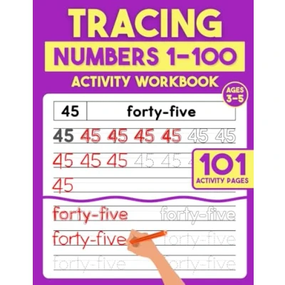 Abbildung von Tracing Workbook: Numbers 1 100: Handwriting Practice Book of From 0 To 100 for Preschool, Kindergarten, and Kids Ages 3 5 (Tracing Books)